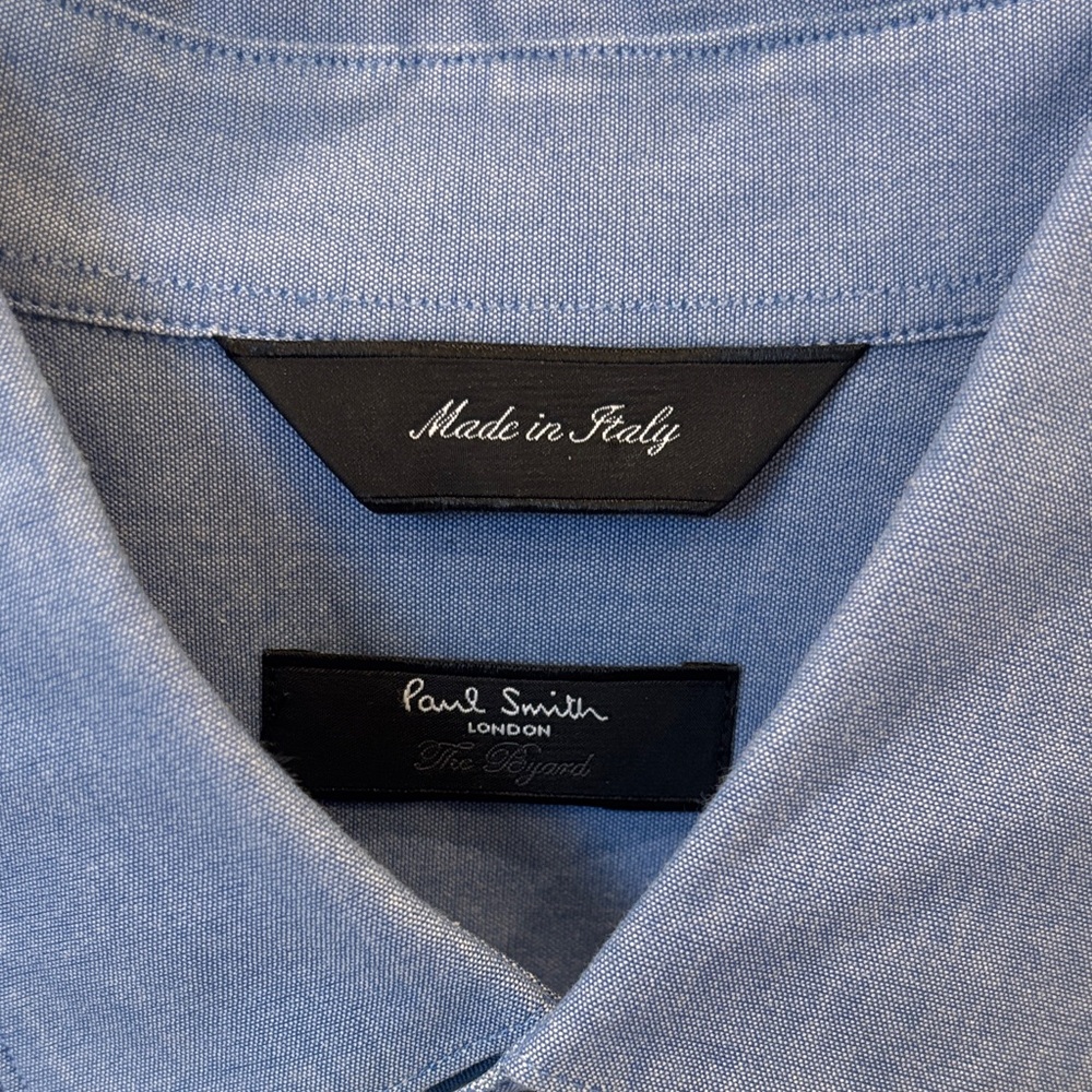 Paul Smith Elegant Blue Dress Shirt - Picture 2 of 3